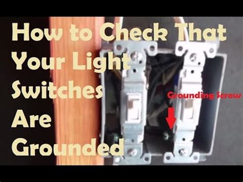 test if metal light switch box is grounded|grounding light switch screws.